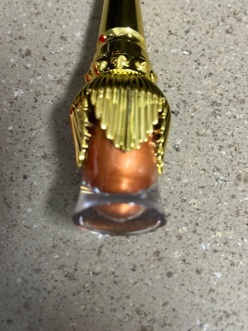 Christian Louboutin Eye Shadow with Gold Spiked Cap - Taupe